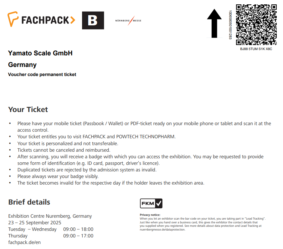 Bild EN complimentary ticket